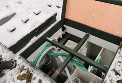 Септик зимой